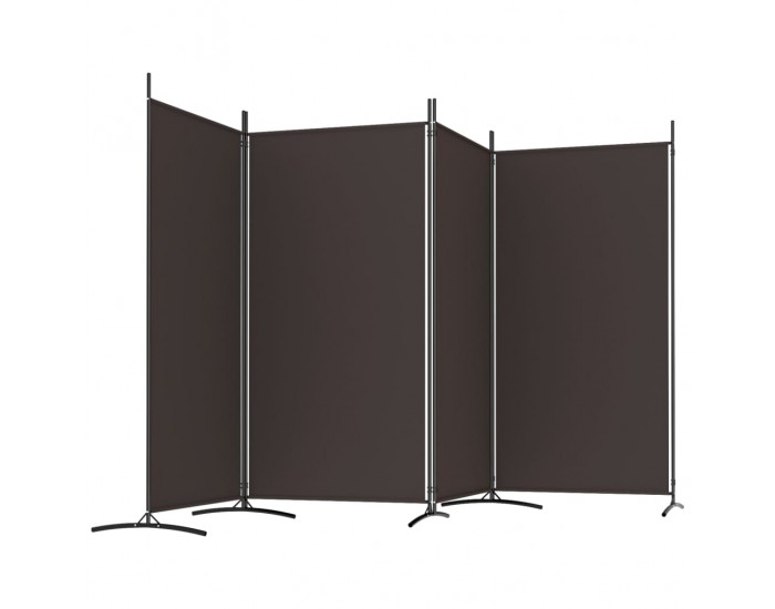 Sonata H Параван за стая, Кафяв, 4 панела, 346x180 см, плат