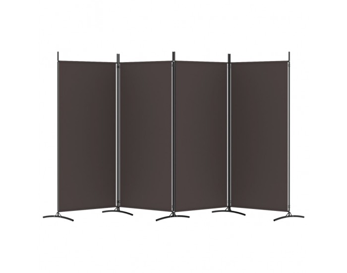 Sonata H Параван за стая, Кафяв, 4 панела, 346x180 см, плат