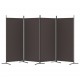 Sonata H Параван за стая, Кафяв, 4 панела, 346x180 см, плат