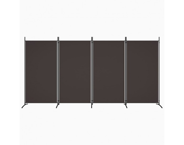 Sonata H Параван за стая, Кафяв, 4 панела, 346x180 см, плат