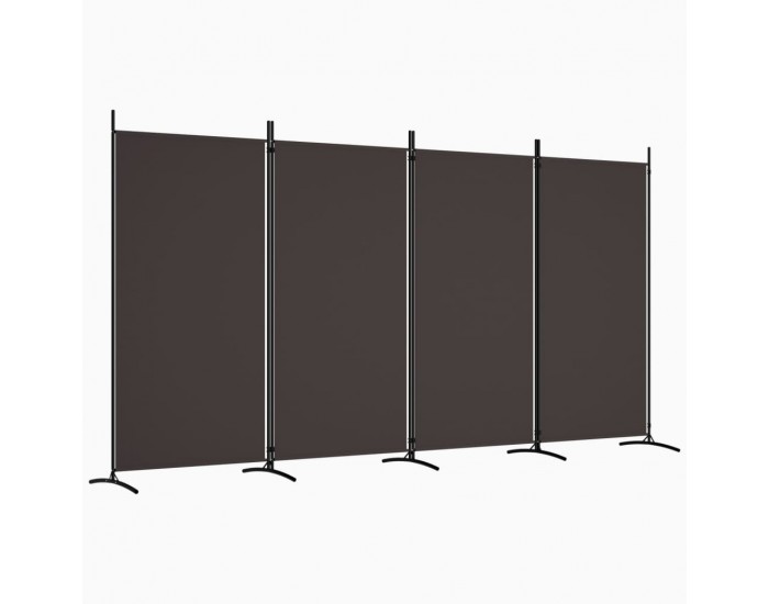 Sonata H Параван за стая, Кафяв, 4 панела, 346x180 см, плат