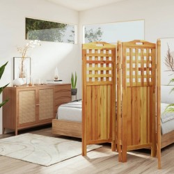 Sonata H Параван за стая, 4 панела, 162x2x115 cм, акациево дърво масив - Електроуреди и Аксесоари за Всекидневната