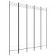 Sonata H Параван за стая, 5 панела, бял, 200x200 см, текстил