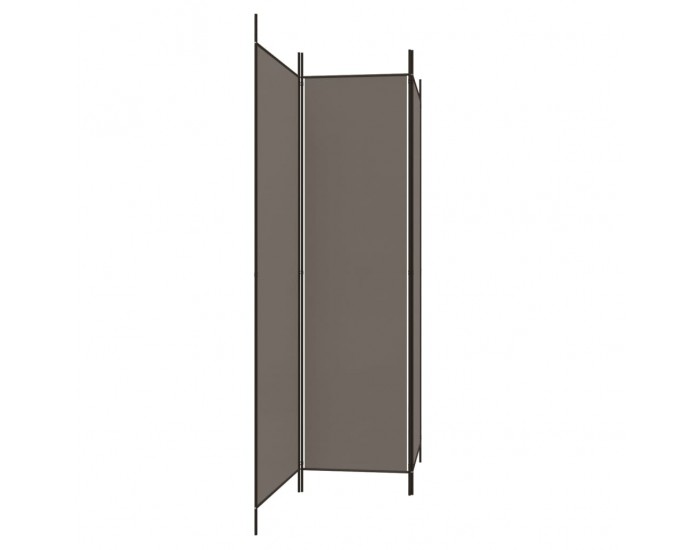 Sonata H Параван за стая, 3 панела, антрацит, 150x200 cм, текстил