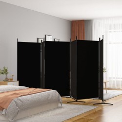 Sonata H Параван за стая, 6 панела, черно, 520x180 cм, текстил - Електроуреди и Аксесоари за Всекидневната