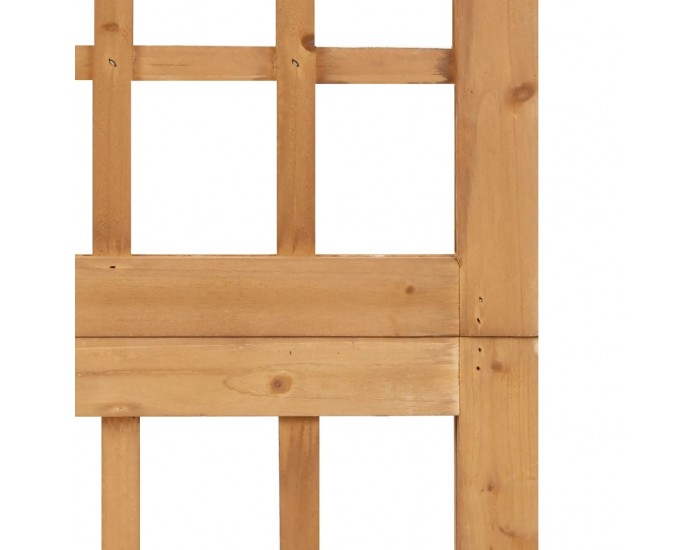 Sonata H Параван за стая, 4 панела, масивна ела, 161x180 см