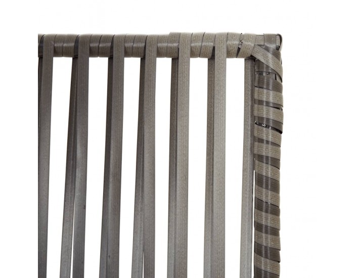 Sonata H Параван за стая, 5 панела, сив, полиратан