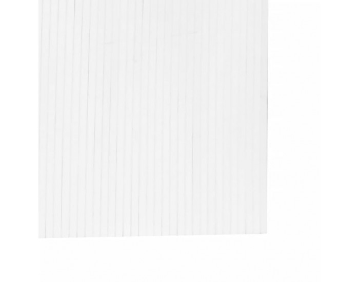 Sonata H Преграда за стая, бял, 165x400 см, бамбук