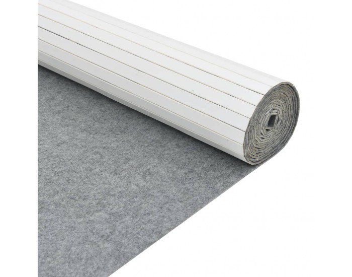 Sonata H Преграда за стая, бял, 165x400 см, бамбук