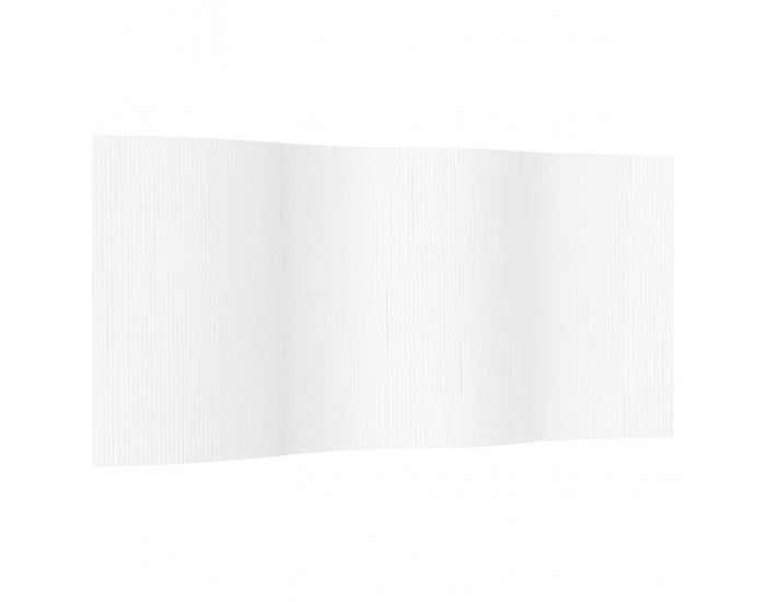 Sonata H Преграда за стая, бял, 165x400 см, бамбук