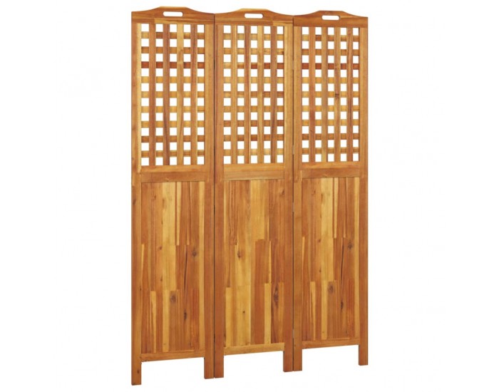 Sonata H Параван за стая, 3 панела, 121,5x2x180 cм, акациево дърво масив