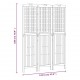 Sonata H Параван за стая, 3 панела, 121,5x2x180 cм, акациево дърво масив