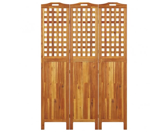 Sonata H Параван за стая, 3 панела, 121,5x2x180 cм, акациево дърво масив