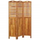 Sonata H Параван за стая, 3 панела, 121,5x2x180 cм, акациево дърво масив
