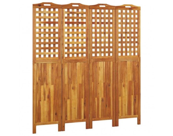 Sonata H Параван за стая, 4 панела, 162x2x180 cм, акациево дърво масив