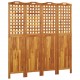 Sonata H Параван за стая, 4 панела, 162x2x180 cм, акациево дърво масив