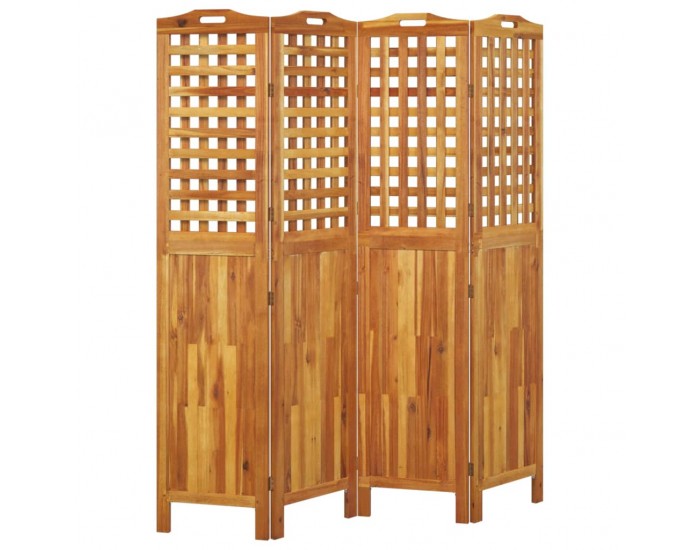Sonata H Параван за стая, 4 панела, 162x2x180 cм, акациево дърво масив