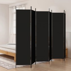 Sonata H Параван за стая, 6 панела, черен, 300x200 cм, плат - Електроуреди и Аксесоари за Всекидневната