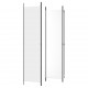 Sonata H Параван за стая, 4 панела, бял, 200x220 см, текстил