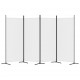 Sonata H Параван за стая, бял, 4 панела, 346x180 см, плат
