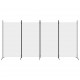 Sonata H Параван за стая, бял, 4 панела, 346x180 см, плат