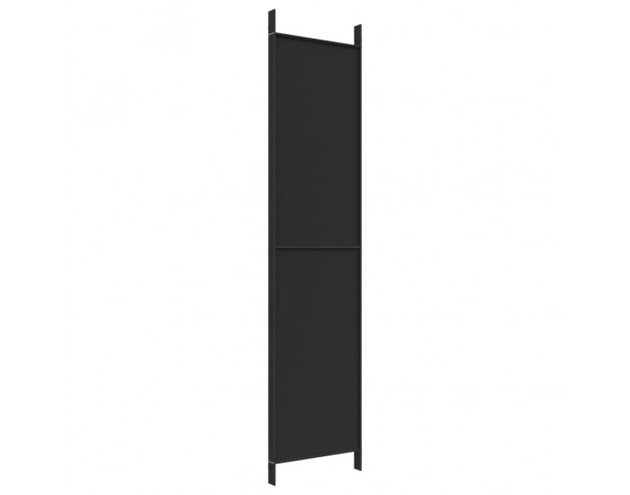 Sonata H Параван за стая, 4 панела, черен, 200x220 cм, плат