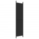 Sonata H Параван за стая, 4 панела, черен, 200x220 cм, плат