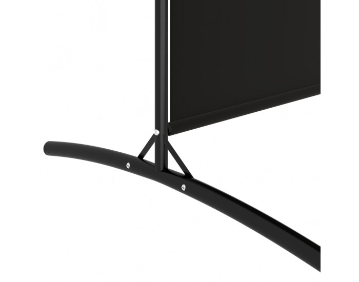 Sonata H Параван за стая, 5 панела, черен, 433x180 см, плат