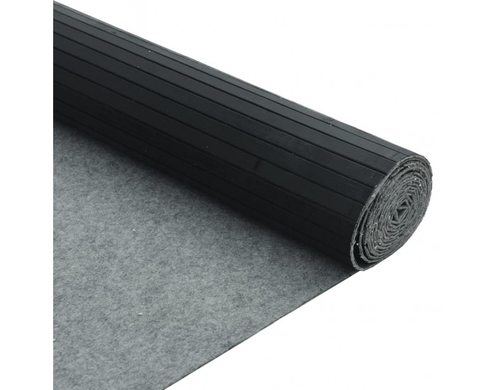 Sonata H Преграда за стая, черен, 165x600 см, бамбук