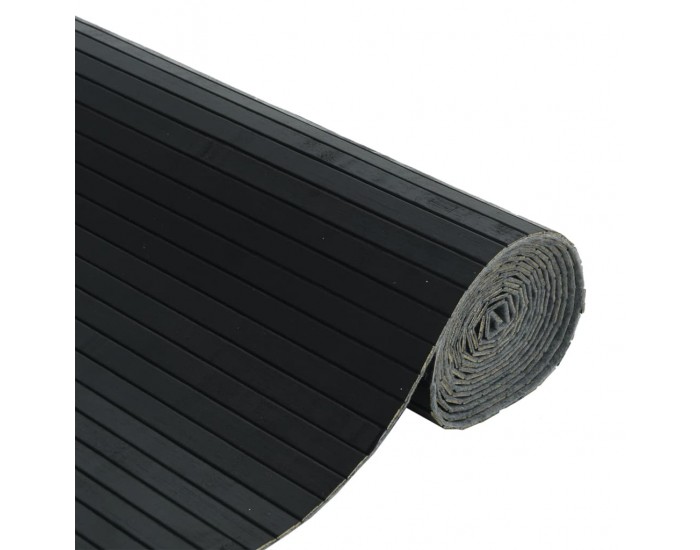 Sonata H Преграда за стая, черен, 165x600 см, бамбук