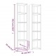 Sonata H CD шкафове, 2 бр, бетонно сиви, 21x16x93,5 см, ПДЧ Sonata H CD шкафове, 2 бр, бетонно сиви, 21x16x93,5 см, ПДЧ
