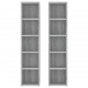 Sonata H CD шкафове, 2 бр, Сив сонома, 21x16x93,5 см, инженерно дърво Sonata H CD шкафове, 2 бр, Сив сонома, 21x16x93,5 см, инженерно дърво
