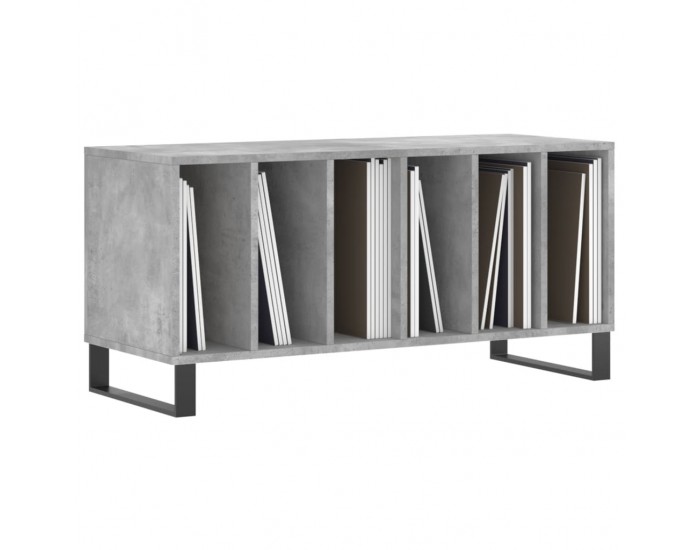 Sonata H Шкаф за винилови плочи бетонно сив 100x38x48 см инженерно дърво