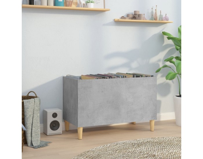 Sonata H Шкаф за грамофонни плочи сив 74,5x38x48 см инженерно дърво