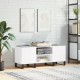 Sonata H Шкаф за грамофонни плочи бял 121x38x48 см инженерно дърво Sonata H Шкаф за грамофонни плочи бял 121x38x48 см инженерно дърво