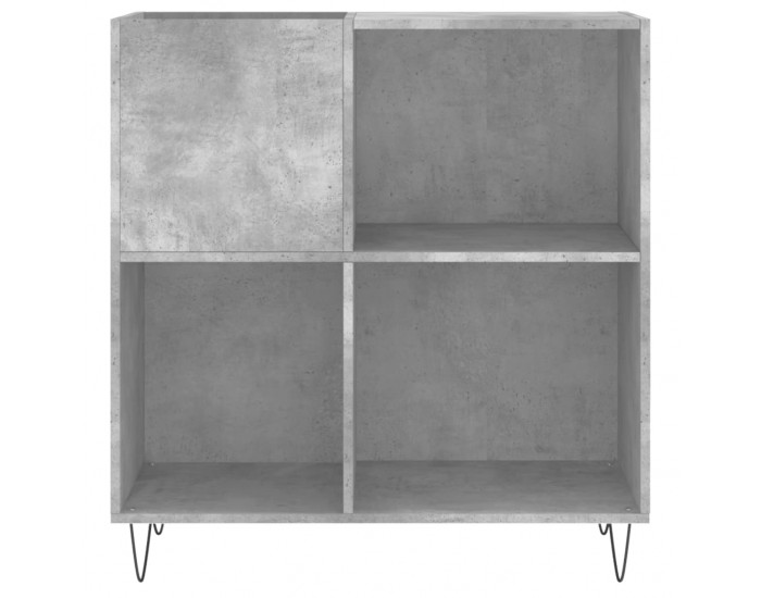 Sonata H Шкаф за грамофонни плочи сив 84,5x38x89 см инженерно дърво