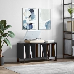 Sonata H Шкаф за грамофонни плочи черен 100x38x48 см инженерно дърво - ТВ шкафове
