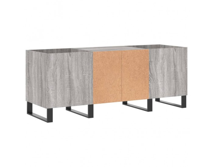 Sonata H Шкаф за винилови плочи сив сонома 121x38x48 см инженерно дърво