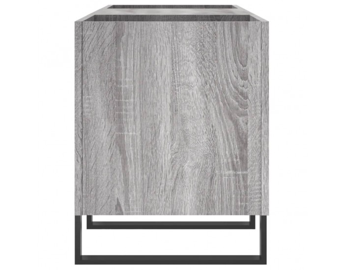 Sonata H Шкаф за винилови плочи сив сонома 121x38x48 см инженерно дърво