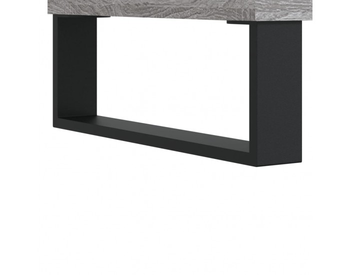 Sonata H Шкаф за винилови плочи сив сонома 121x38x48 см инженерно дърво