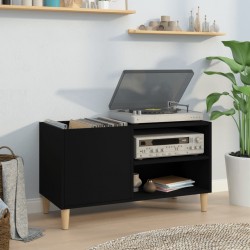 Sonata H Шкаф за грамофонни плочи черен 84,5x38x48 см инженерно дърво - ТВ шкафове