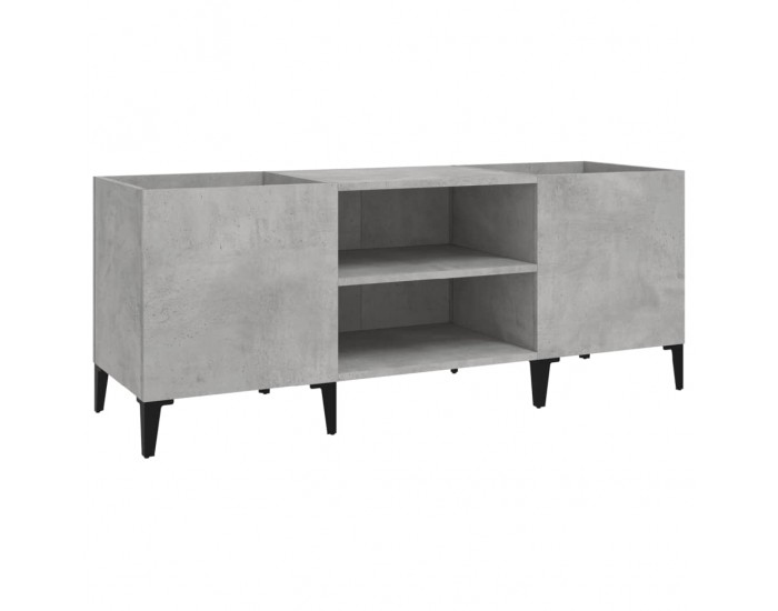 Sonata H Шкаф за грамофонни плочи сив 121x38x48 см инженерно дърво