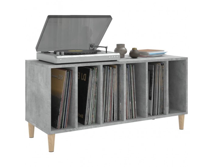 Sonata H Шкаф за винилови плочи бетонно сив 100x38x48 см инженерно дърво