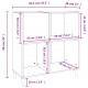 Sonata H Шкаф за винилови плочи опушен дъб 84,5x38x89 см инженерно дърво Sonata H Шкаф за винилови плочи опушен дъб 84,5x38x89 см инженерно дърво