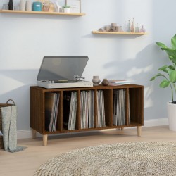 Sonata H Шкаф за винилови плочи кафяв дъб 100x38x48 см инженерно дърво - ТВ шкафове