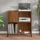 Sonata H Шкаф за винилови плочи кафяв дъб 84,5x38x89 см инженерно дърво Sonata H Шкаф за винилови плочи кафяв дъб 84,5x38x89 см инженерно дърво