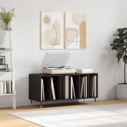 Sonata H Шкаф за грамофонни плочи черен 100x38x48 см инженерно дърво - ТВ шкафове