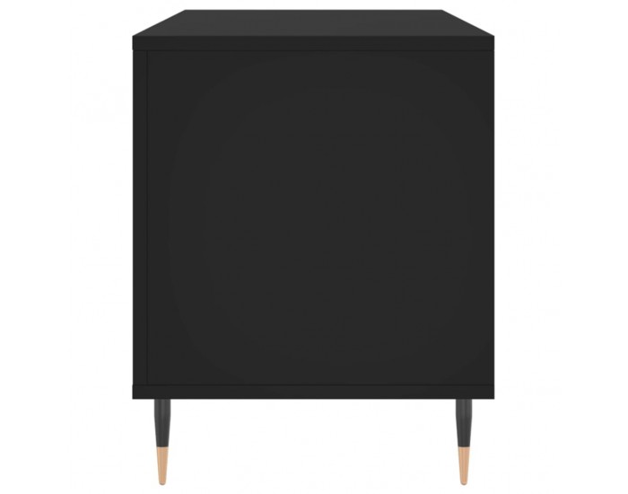 Sonata H Шкаф за грамофонни плочи черен 100x38x48 см инженерно дърво Sonata H Шкаф за грамофонни плочи черен 100x38x48 см инженерно дърво