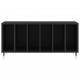 Sonata H Шкаф за грамофонни плочи черен 100x38x48 см инженерно дърво Sonata H Шкаф за грамофонни плочи черен 100x38x48 см инженерно дърво
