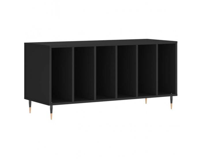Sonata H Шкаф за грамофонни плочи черен 100x38x48 см инженерно дърво Sonata H Шкаф за грамофонни плочи черен 100x38x48 см инженерно дърво